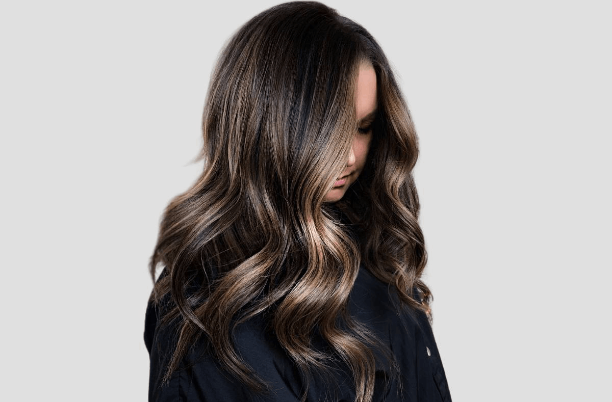 blonde highlights on dark hair