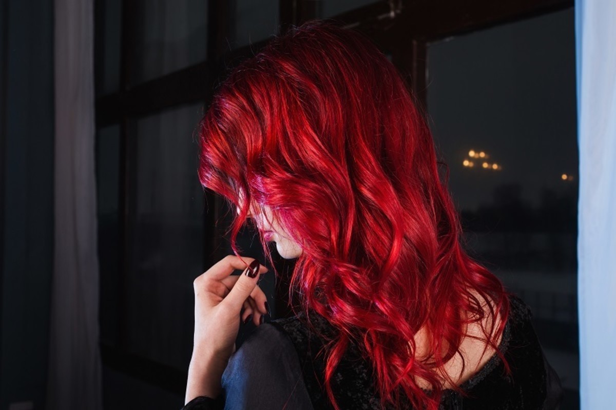 Red hair color fades