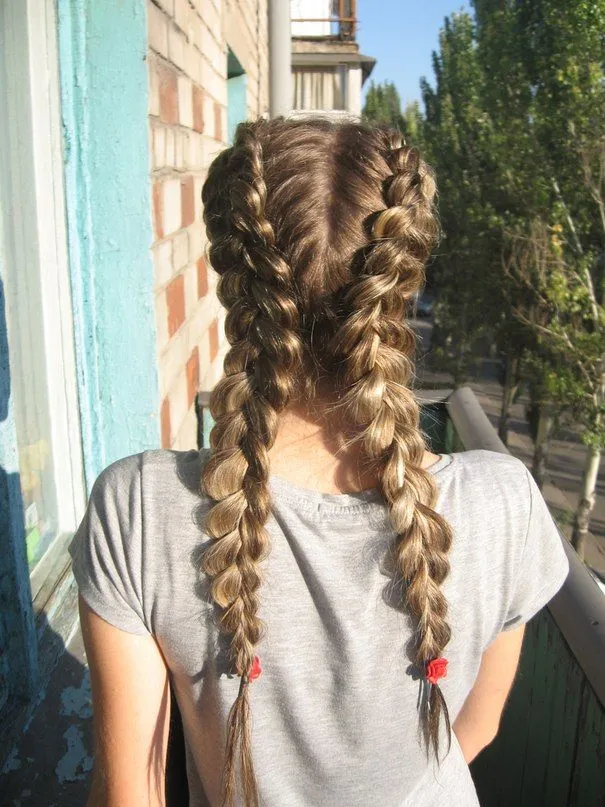 Reverse-cornrows